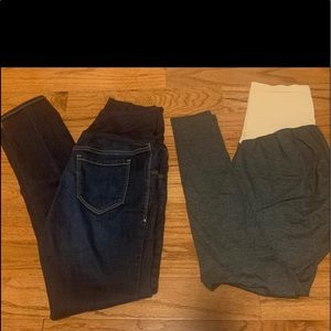 Maternity jeans and leggings